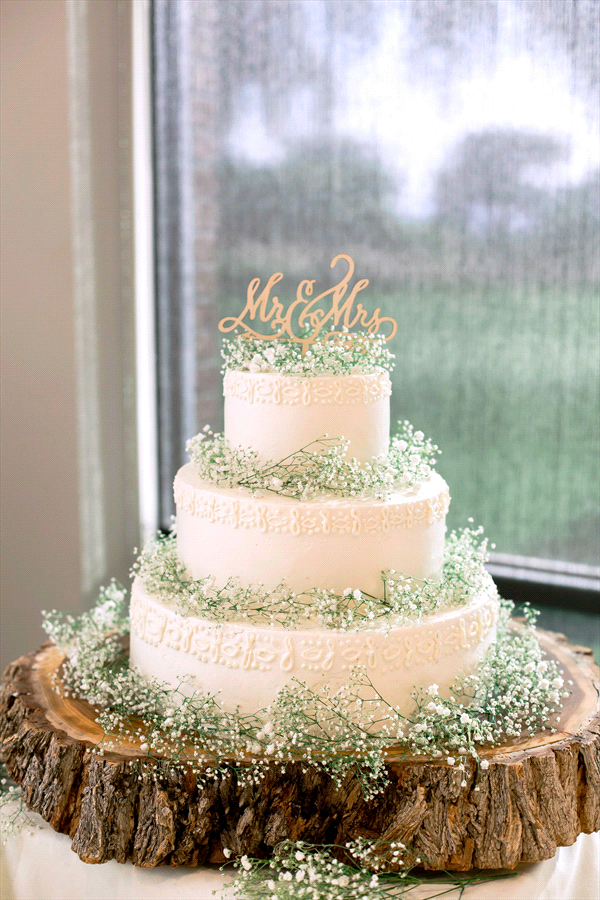 white wedding cake, baby's breath cake, pretty cake, forest cake, new mexico wedding cake