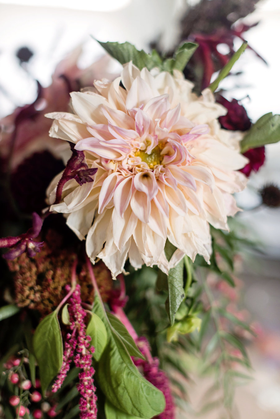 wedding planning photography styled shoot natural light outdoor elopement engagement New Mexico Albuquerque mountains Perfect Wedding Guide pink floral flowers bouquet organic local dahlias fresh greenery inspiration