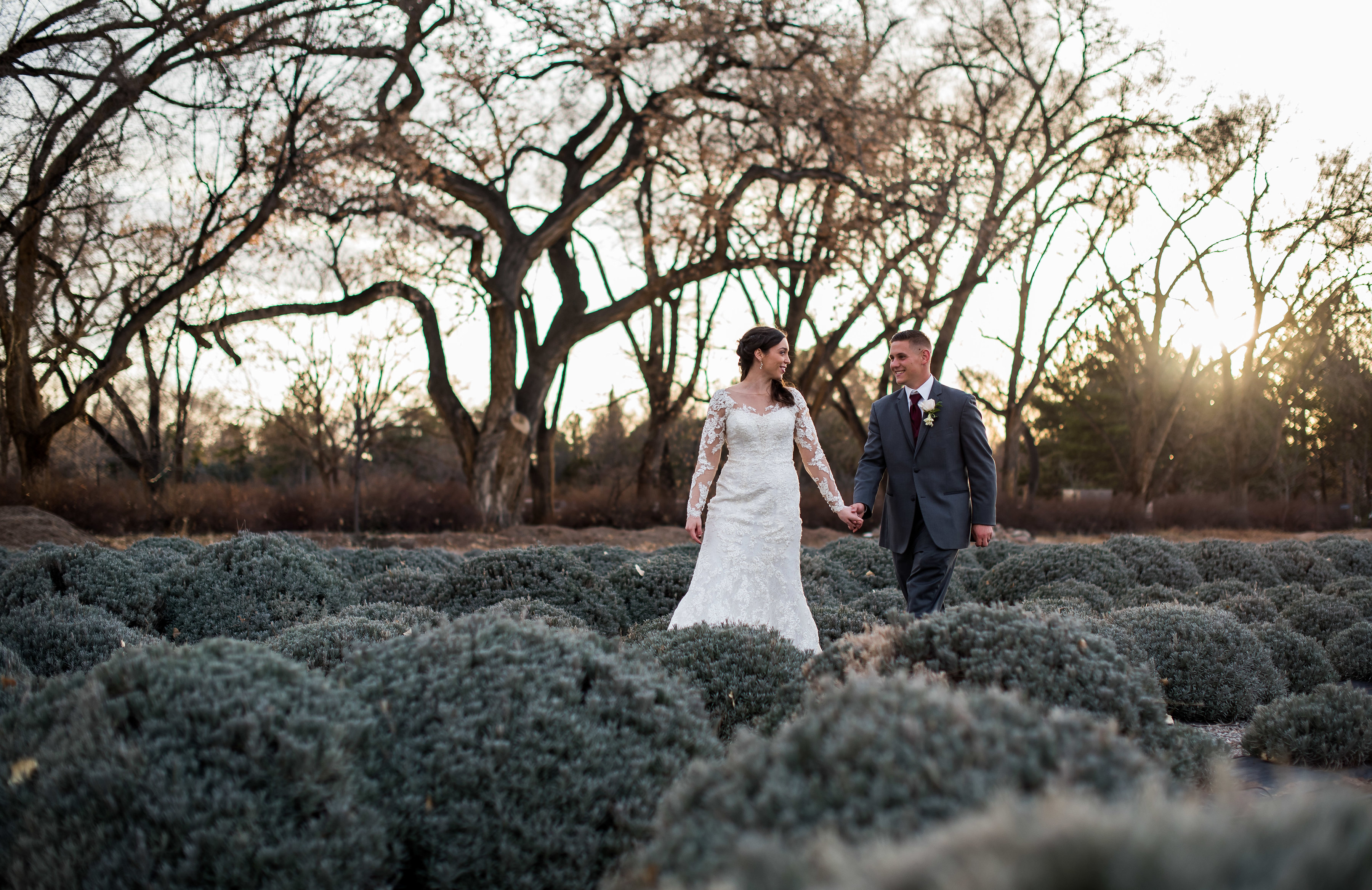 wedding planning design decor inspo real local New Mexico Perfect Wedding Guide outdoor golden hour romantic sleeves lace gown suit nature lavender inspiring bride groom love ceremony reception vows