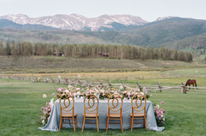 Small number of guests for a Colorado elopement.